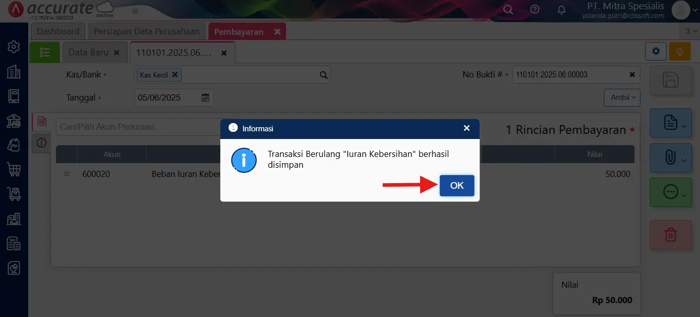 Cara mencatat transaksi berulang